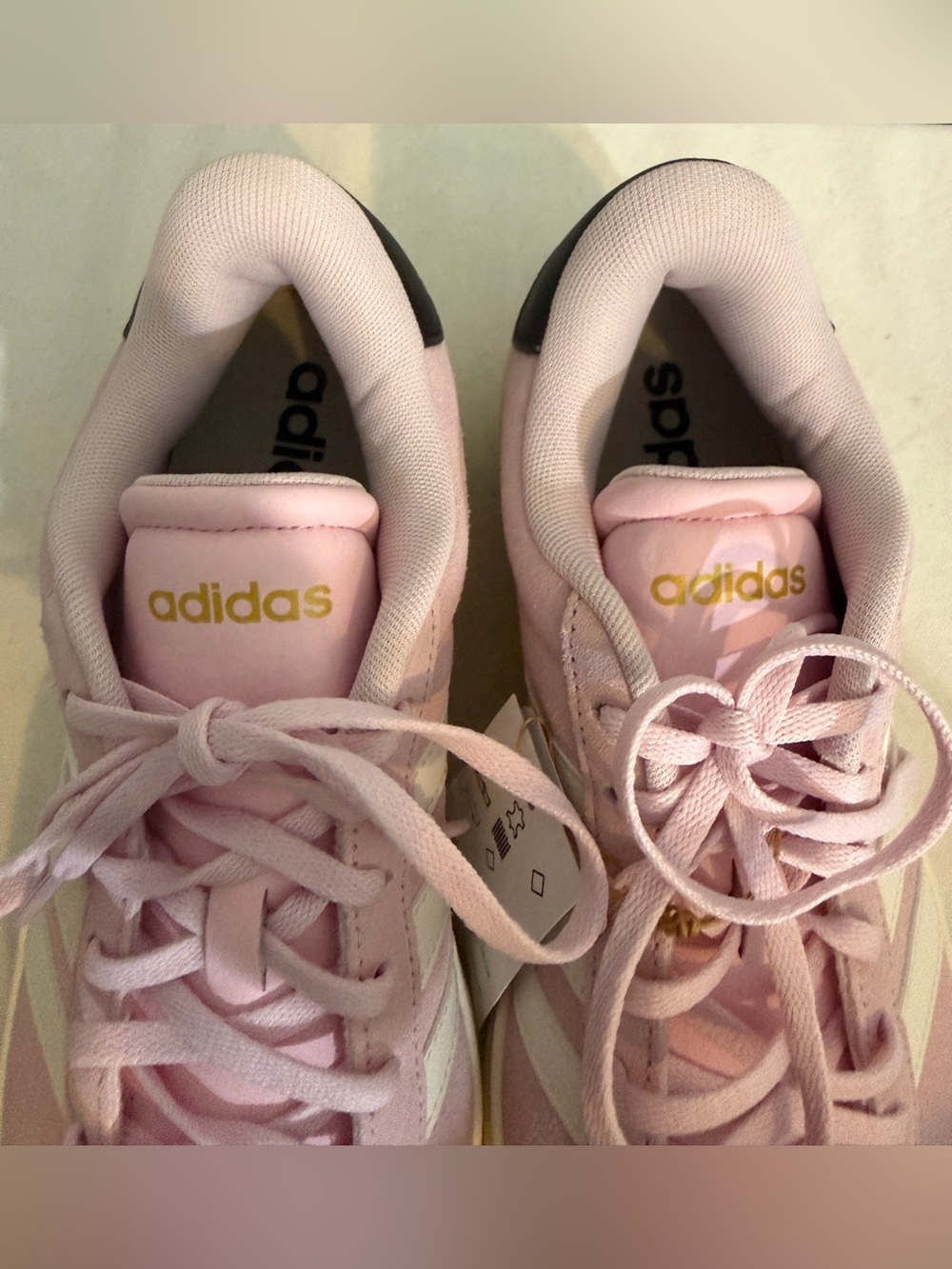 Adidas VL Court Bold Sneakers Women’s Pink Suede Platform Size 9 Shoes NWOB - Picture 11 of 14
